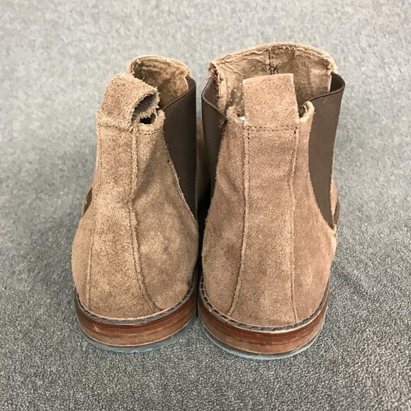 Eram Mens Brown Suede Chelsea Fashion Ankle Boots Pull On Round Toe EU 45 US 12 - Picture 6 of 9
